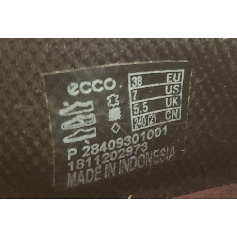 Ecco Sense Ballet Flat Shoes Womens Size 38‎ US 7 Black - Picture 10 of 11